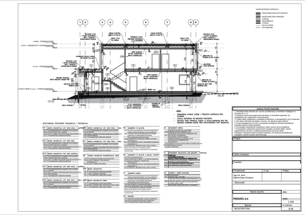Żaglowa_PT_20_02_2024-PRZEKRÓJ AA